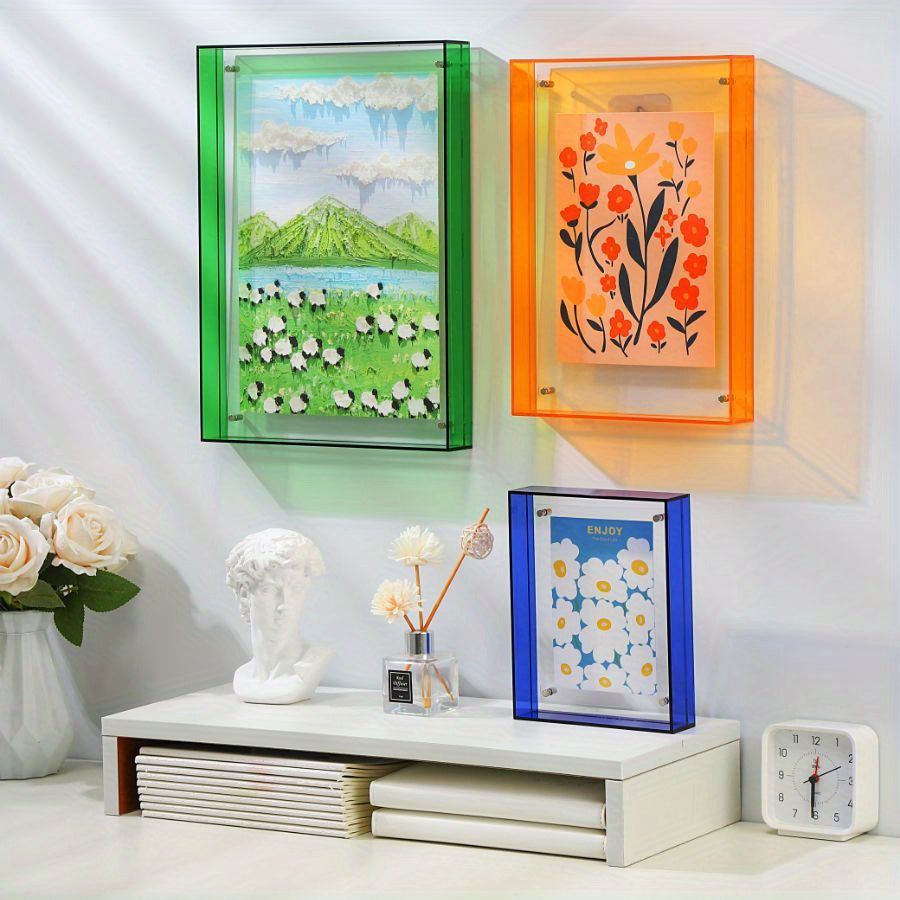 AcryliqueFrame – Cadre photo Art déco de luxe