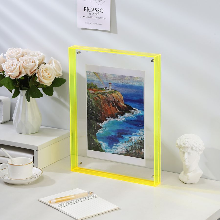 AcryliqueFrame – Cadre photo Art déco de luxe
