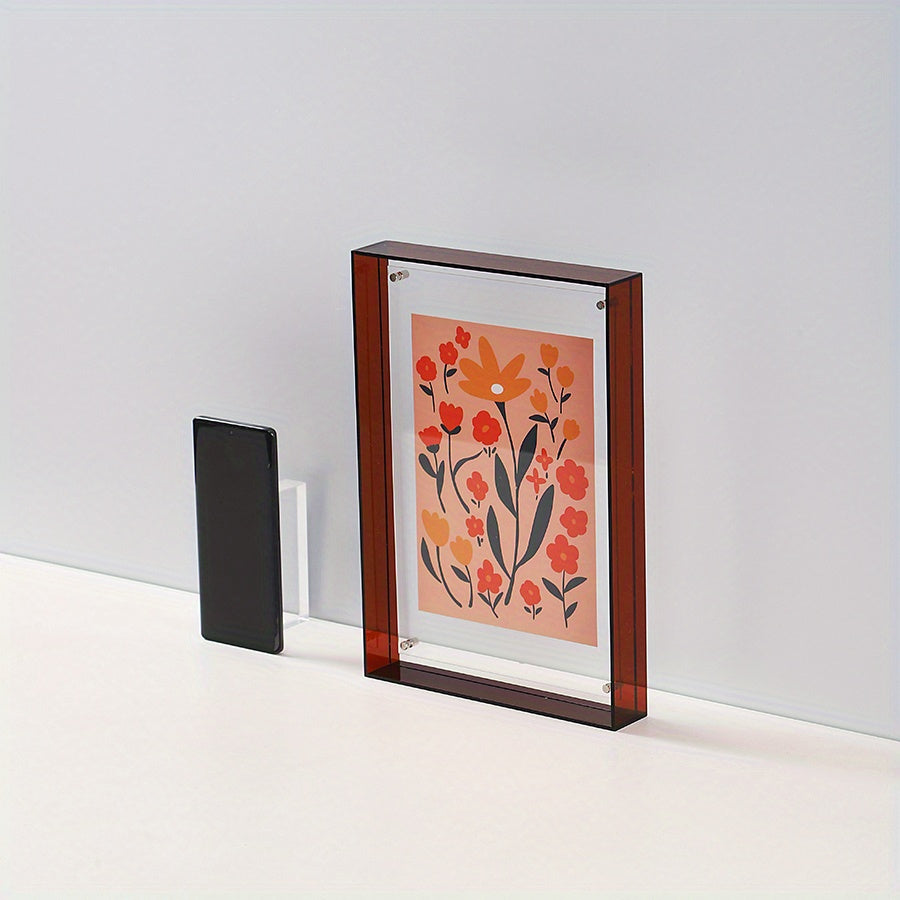 AcryliqueFrame – Cadre photo Art déco de luxe