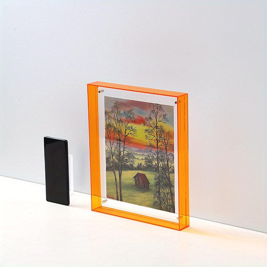 AcryliqueFrame – Cadre photo Art déco de luxe