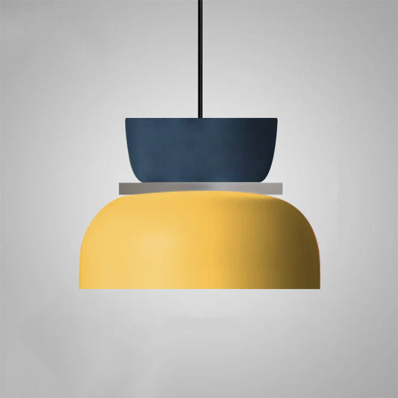 Suspension dôme bicolore en alliage de zinc nordique LED 1 lumière