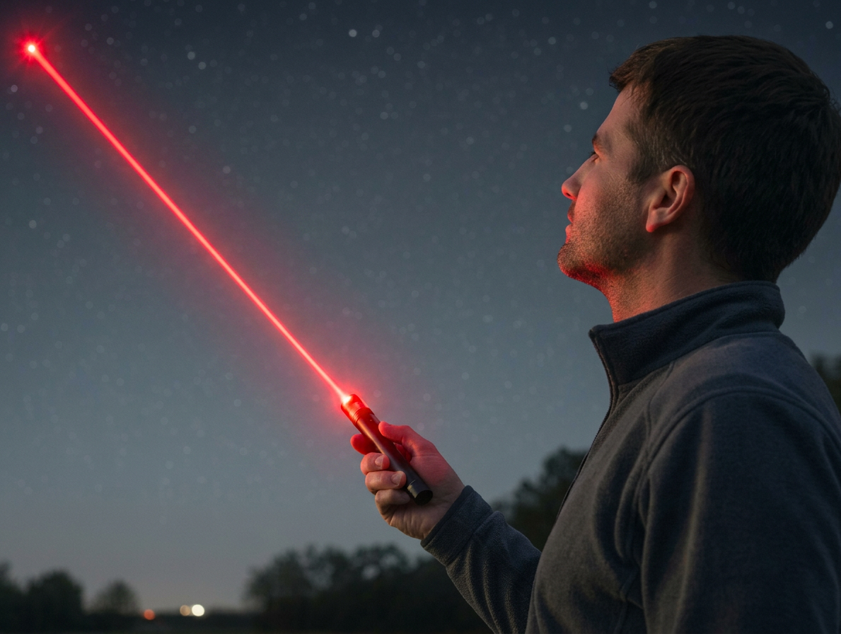 Pointeur laser puissant rechargeable | Longue portée avec mise au point réglable | Idéal pour présentations et observations