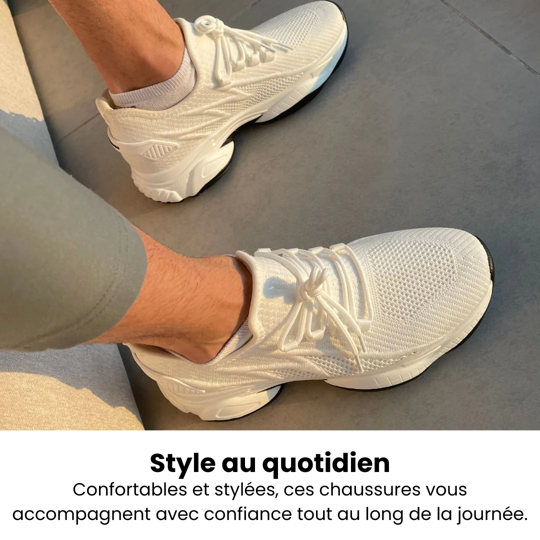 SkyBoosts – Sneakers Rehaussantes Invisibles +10CM | Confort, Style & Confiance au Quotidien