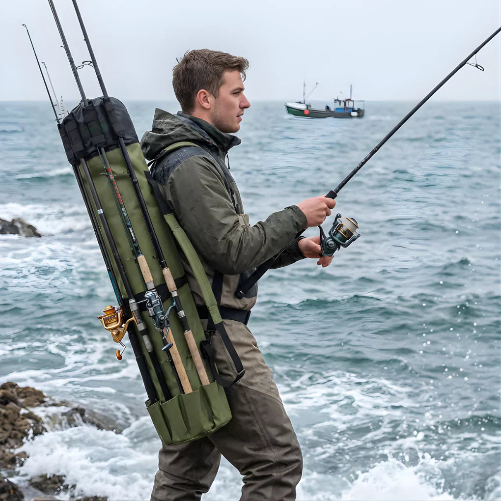 Sac de rangement pour canne à pêche