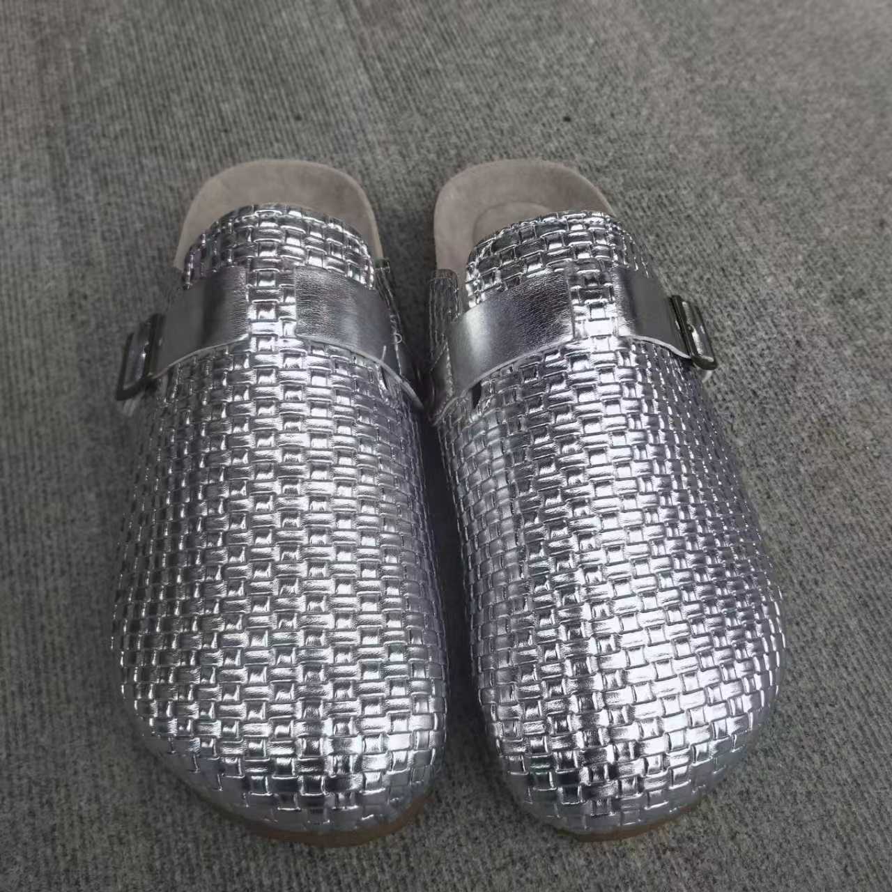 Mocassins doux et durables pour femmes, motif tissé avec boucle de ceinture, cuir PU, à porter au quotidien