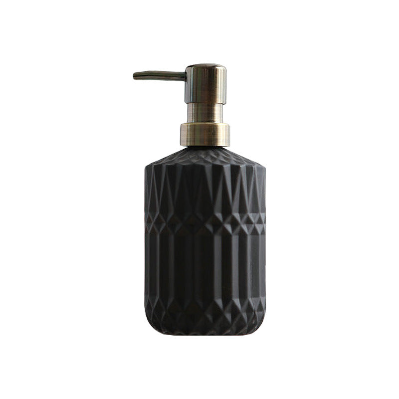 Porte-savon en verre à motif diamant