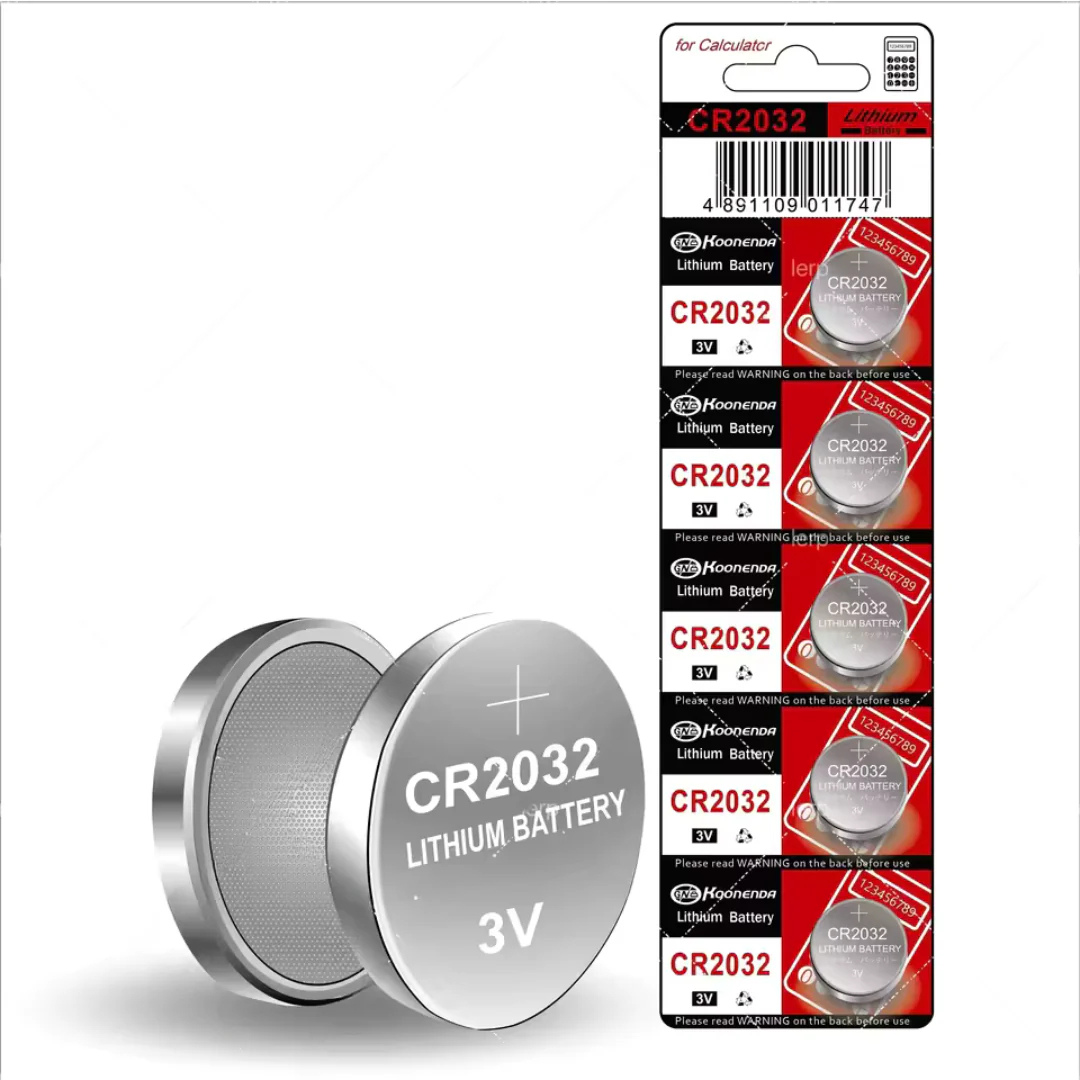 Pack de 5 Piles CR2032 Lithium 3V – Haute Capacité & Longue Durée