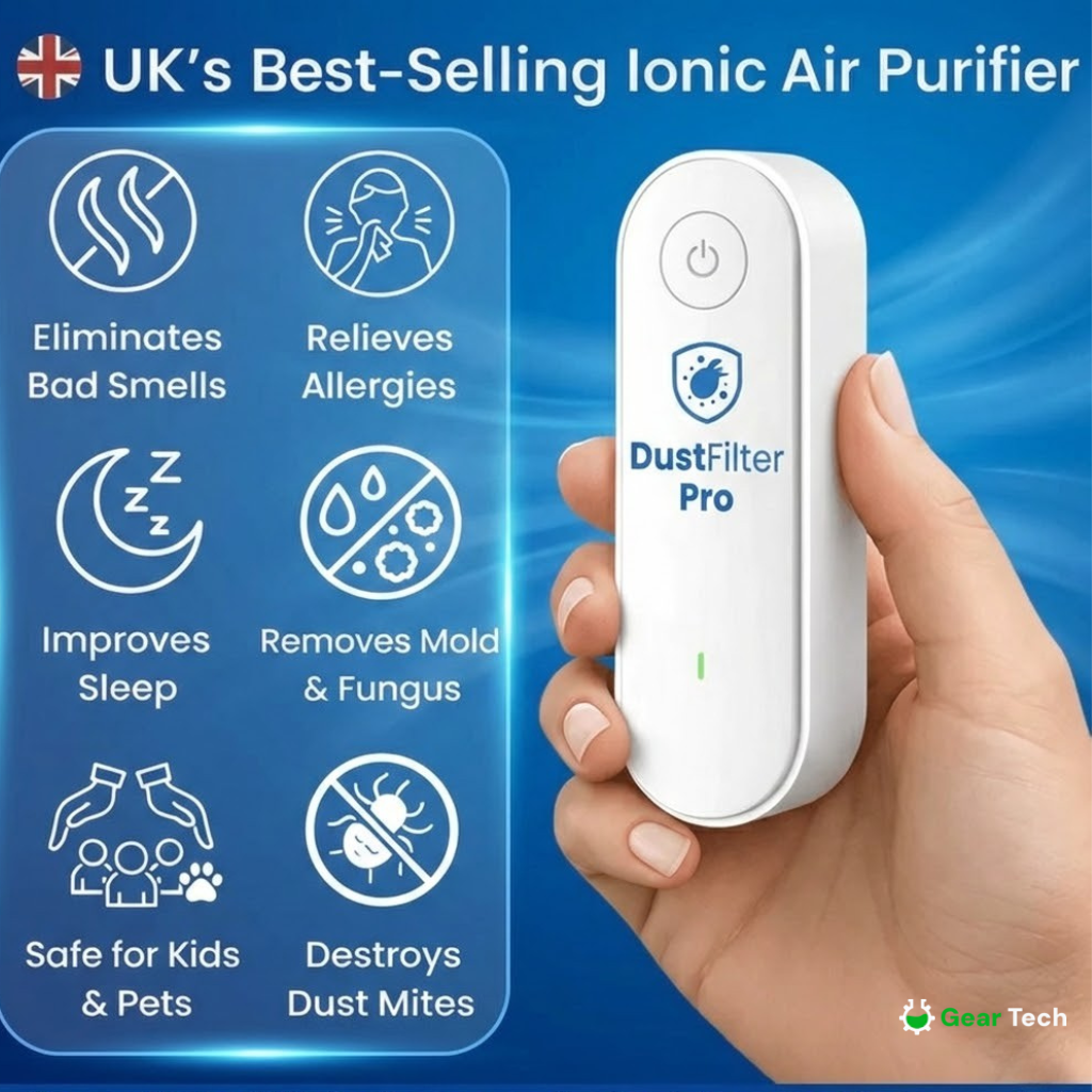 Mini purificateur d’air anti-acariens | Idéal pour allergies et maison