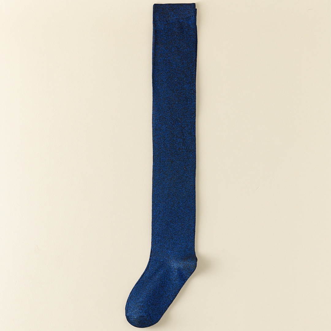 Chaussettes Hautes à Paillettes Brillantes Femme – Mode & Élégance au Quotidien