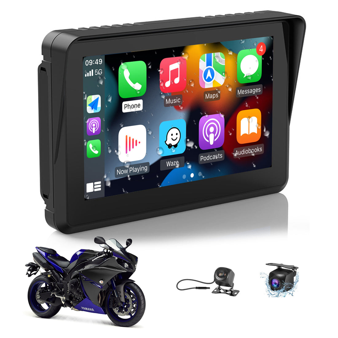Écran moto NARSAGO CarPlay & Android Auto