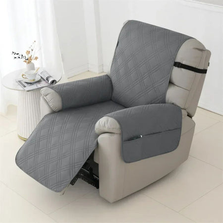 Housse de fauteuil inclinable matelassée imperméable en polyester, lavable en machine, résistante aux griffes et à la fourrure