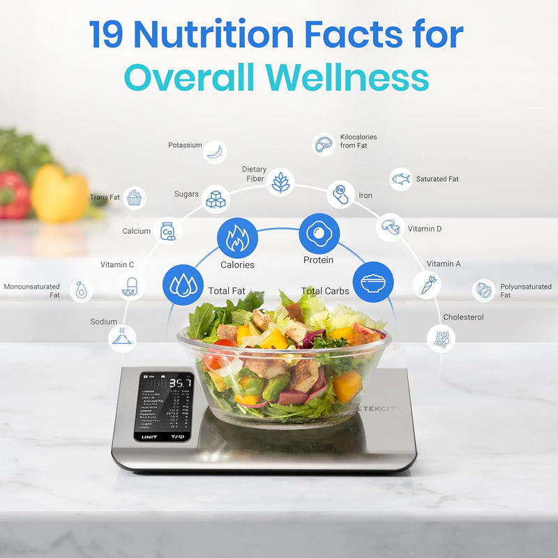 Sakerplus® Balance de Cuisine Connectée – Suivi Intelligent de la Nutrition