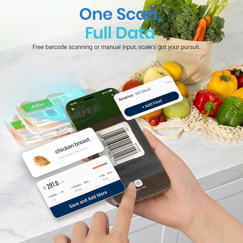 Sakerplus® Balance de Cuisine Connectée – Suivi Intelligent de la Nutrition