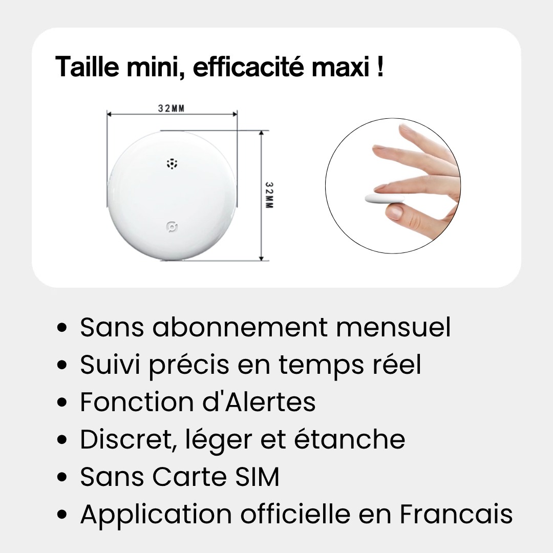 Traceur GPS Sans Abonnement iOS & Android Find My – Sécurité Totale Sans Abonnement