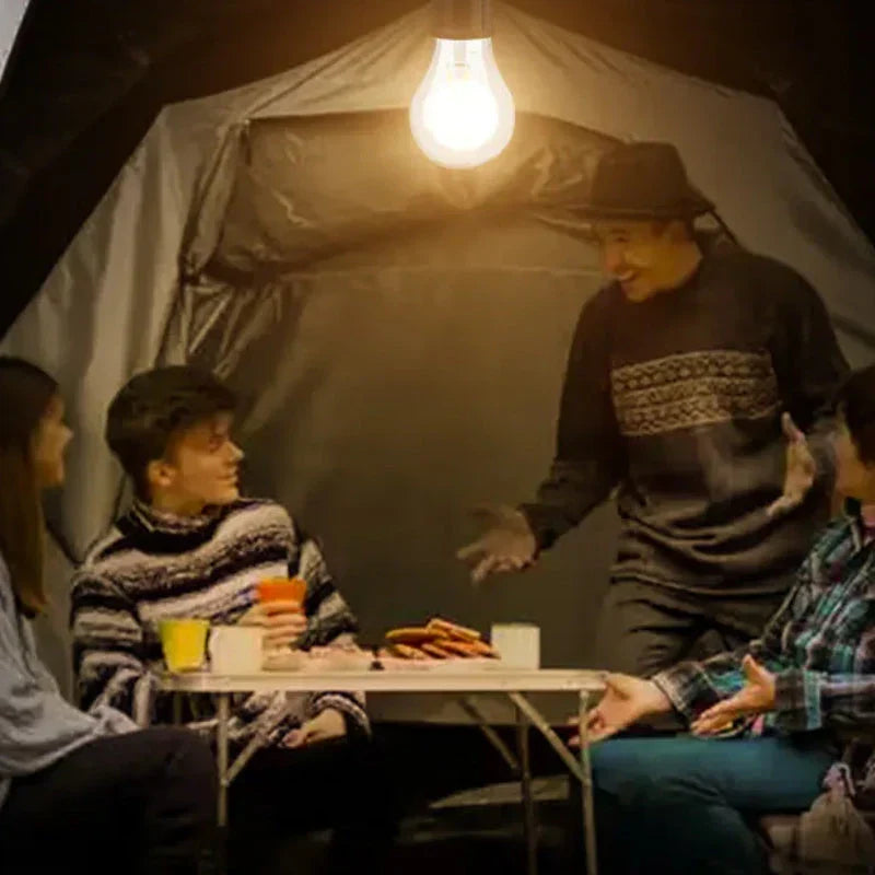 Ampoule LED vintage étanche rechargeable – Parfaite pour le camping, le jardin et la maison.