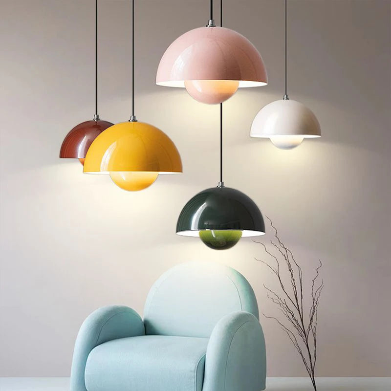 Lampe à suspension Keuken Kookeiland Bloempot Scandinavisch Ø 23 cm E26 Kleurrijk Verstelbaar Moderne | Sansotis