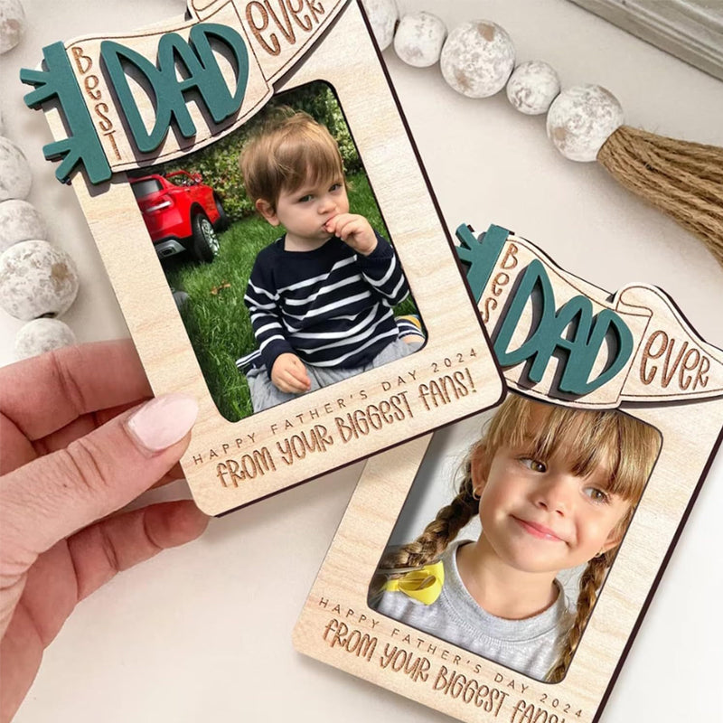 Cadre photo pour réfrigérateur, cadeau de fête des pères