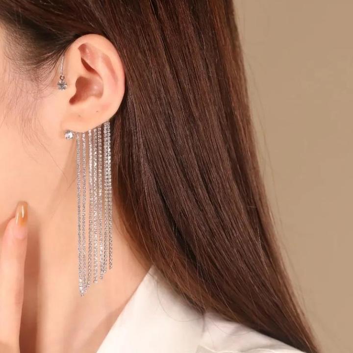 Boucles d'oreilles en zircon brillant