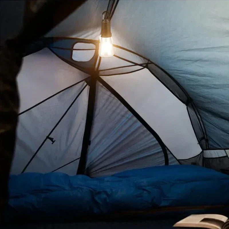 Ampoule LED vintage étanche rechargeable – Parfaite pour le camping, le jardin et la maison.