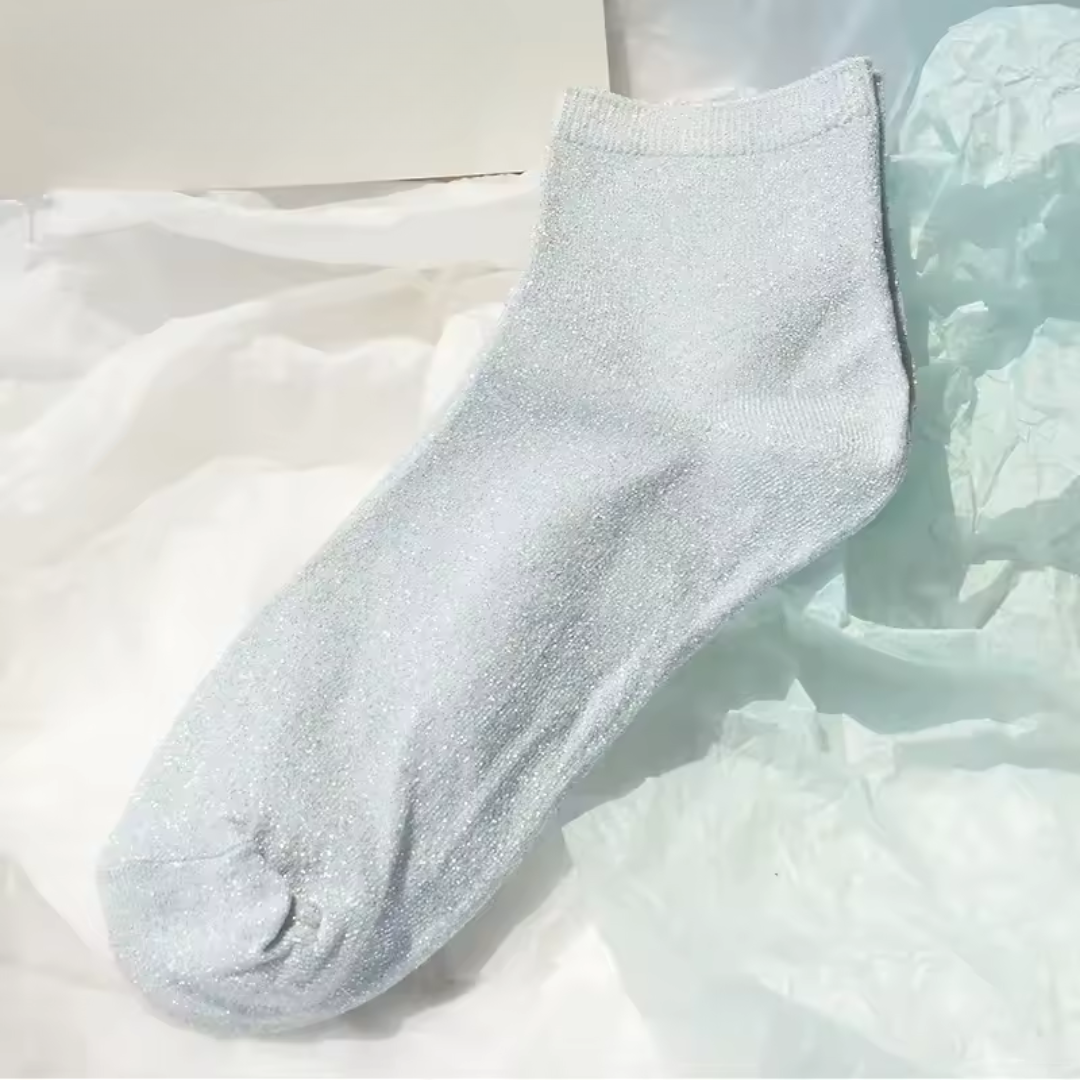 Chaussettes à Paillettes – Élégance, Confort et Style Japonais pour un Été Lumineux