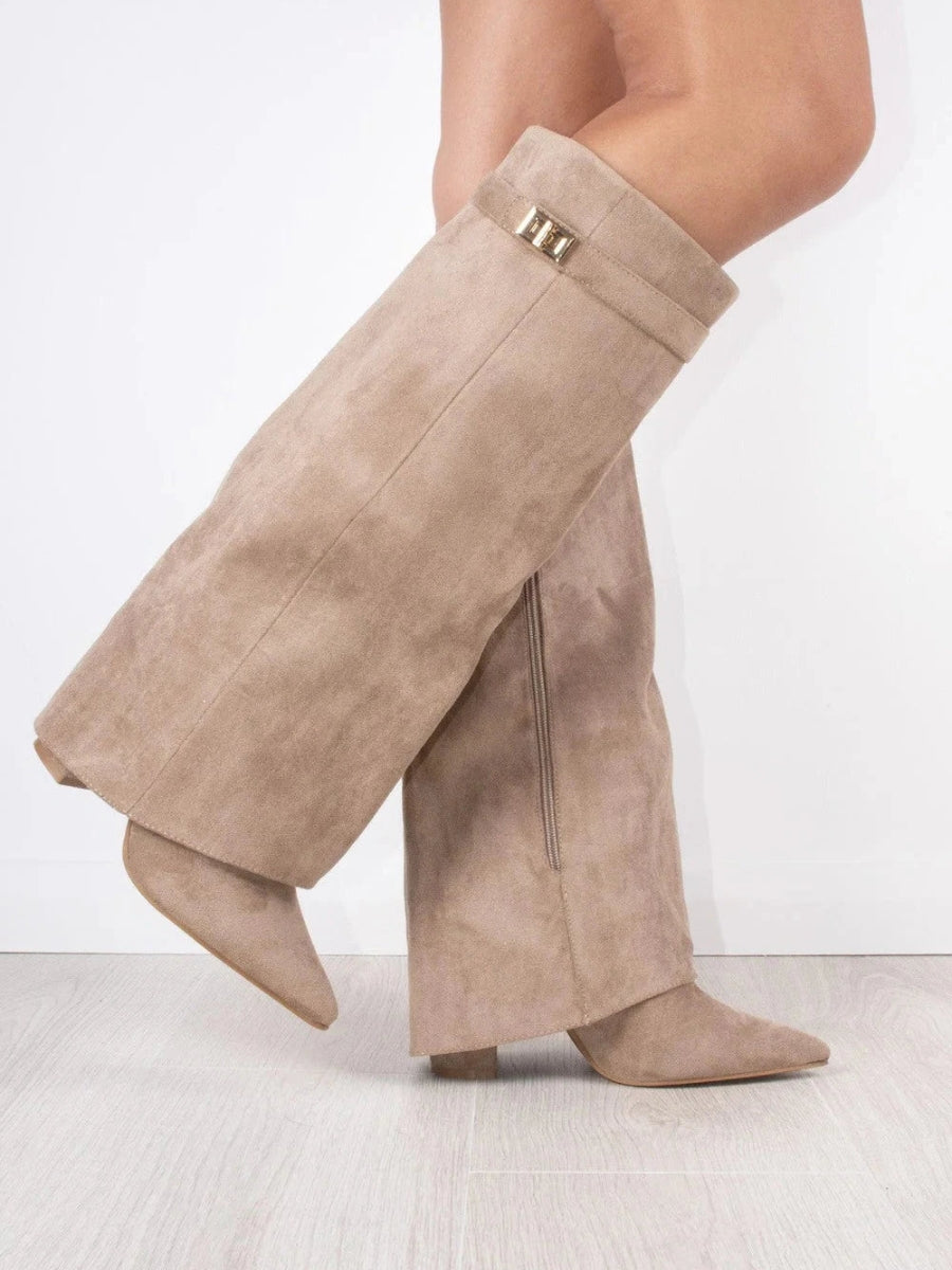 Cuissardes de luxe en daim pour femmes – Confort et classe