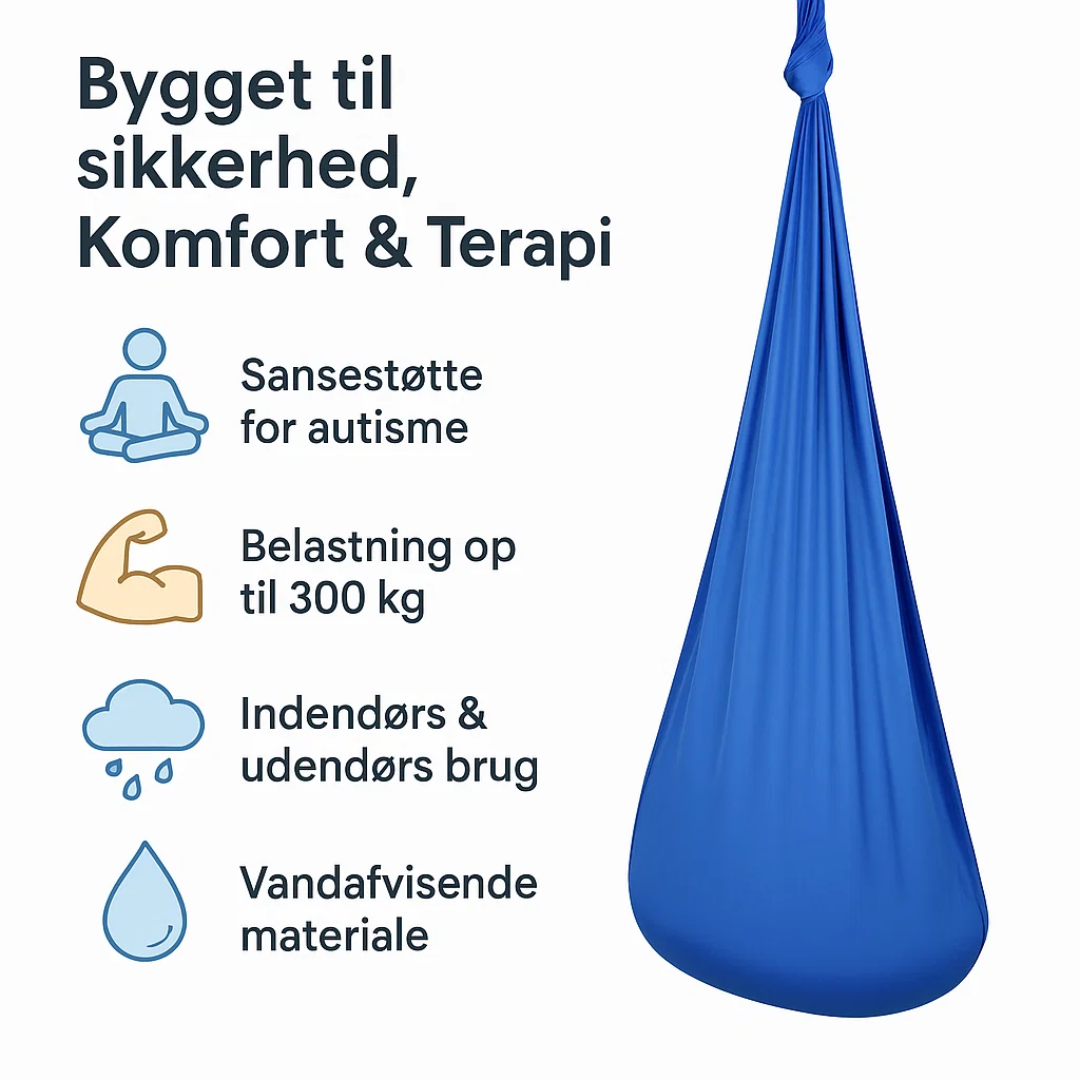 CalmSwing | Balançoire Sensorielle Thérapeutique pour l’Autisme – Usage Intérieur & Extérieur