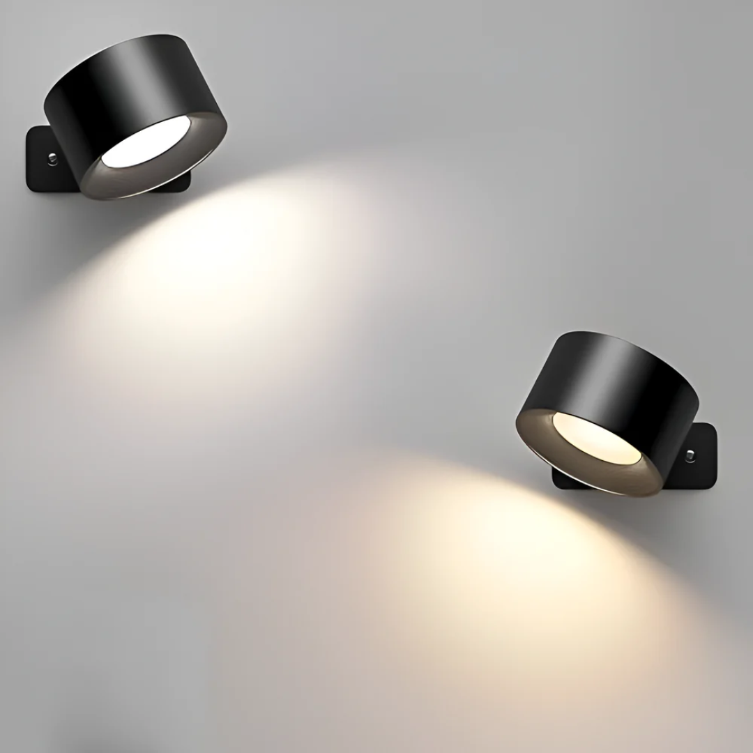 Applique murale LED moderne à 1 lumière, grain de bois