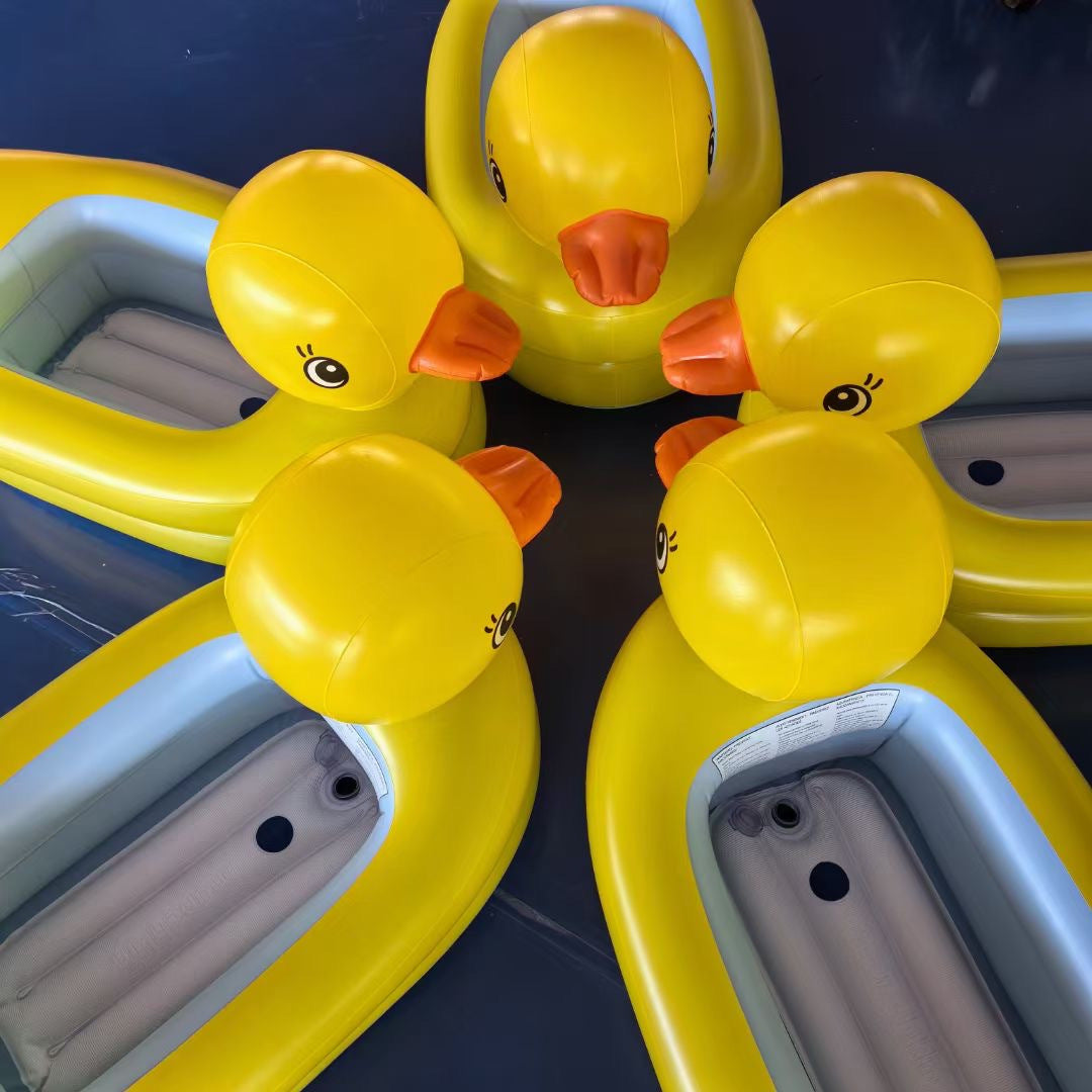 Bouée gonflable en forme de canard pour chiens, pour des jeux d'eau en toute sécurité