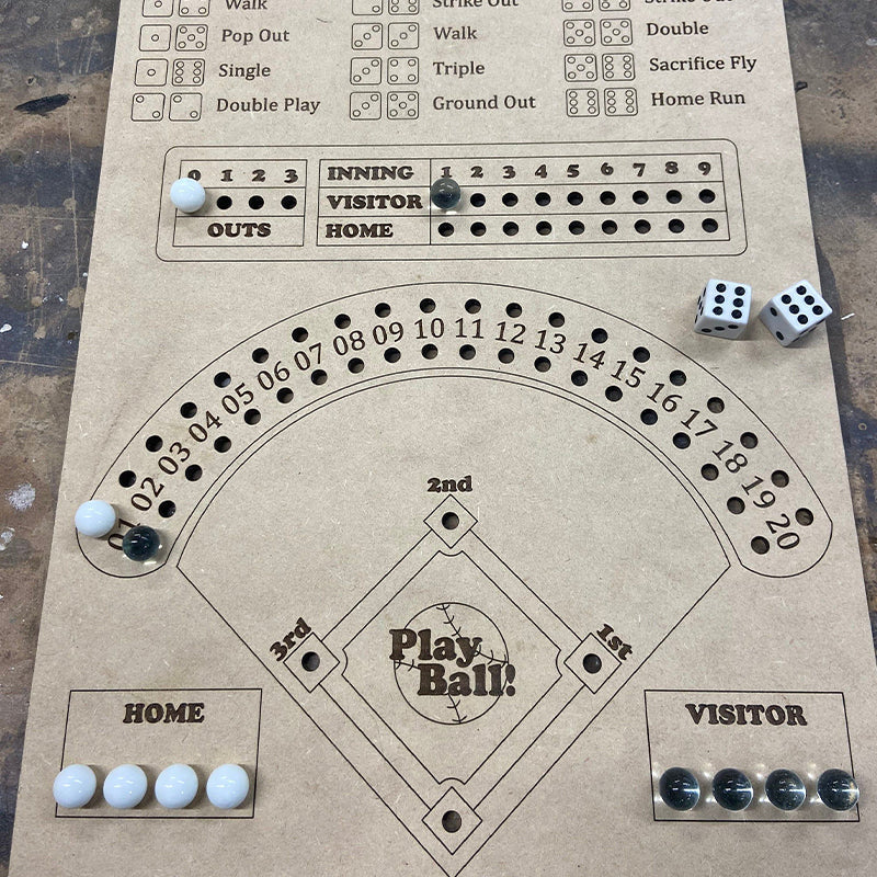 Jeu de dés pour le baseball – jeu de stratégie pour 2 à 4 joueurs