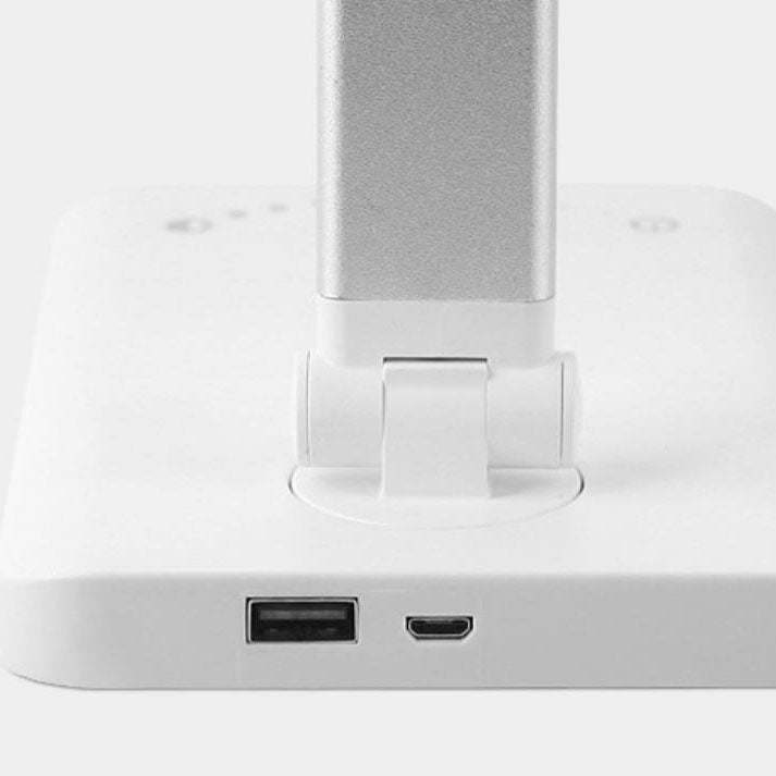 Lampe de bureau LED USB pliable à poignée carrée intelligente minimaliste