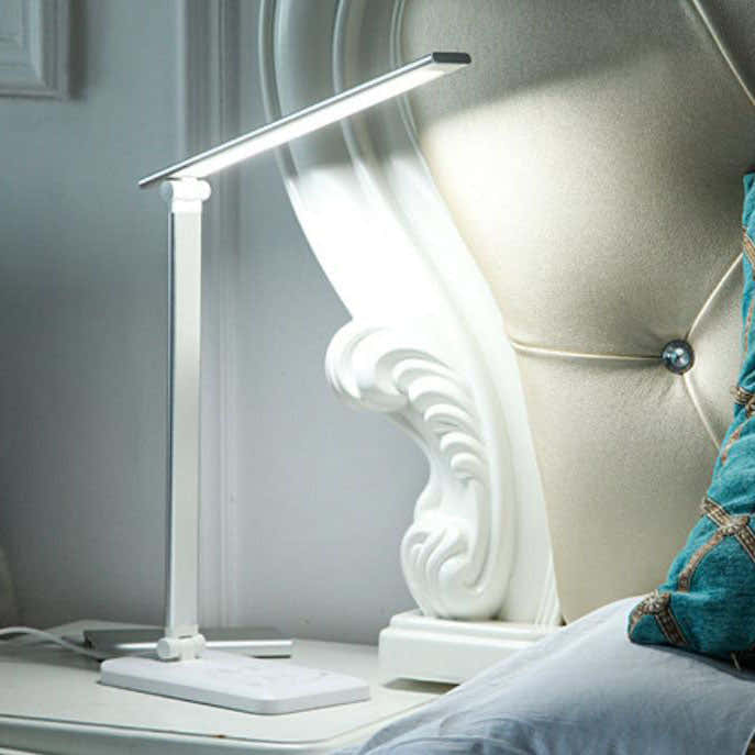 Lampe de bureau LED USB pliable à poignée carrée intelligente minimaliste