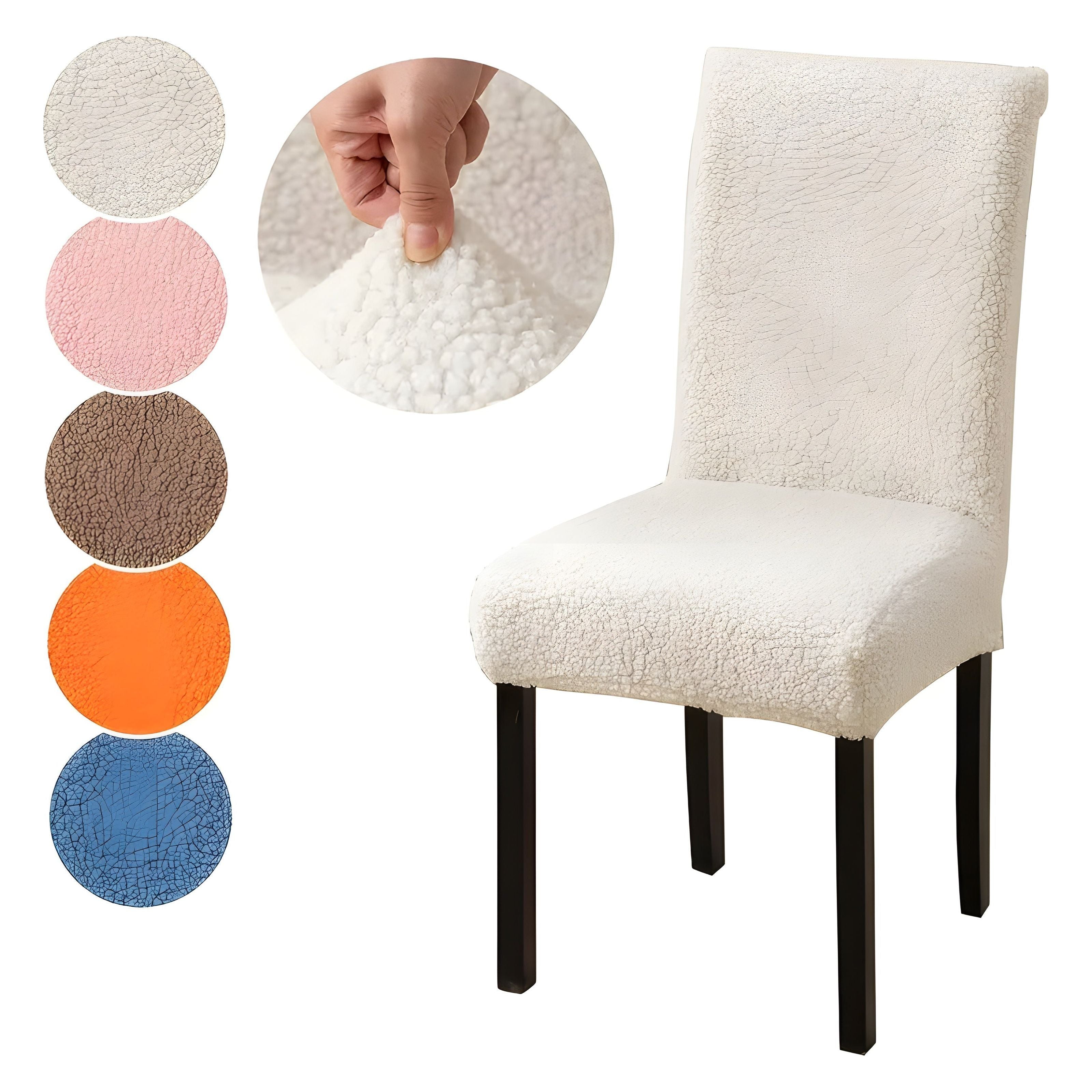 Housse de chaise SherpaFit – Housse de chaise de salle à manger Sherpa élastique et confortable | Élévateur à bol