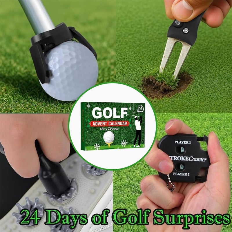 Calendrier de l'Avent Golf - Cadeau de Noël pour les golfeurs