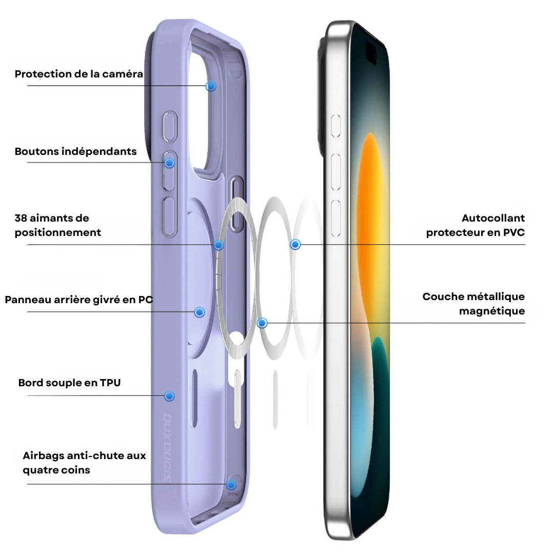 Coque Premium iPhone 17 MagSafe – Protection Fine & Robuste