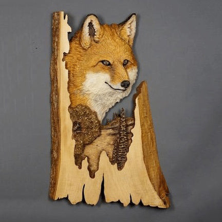 Décoration murale artisanale avec gravure d'animaux