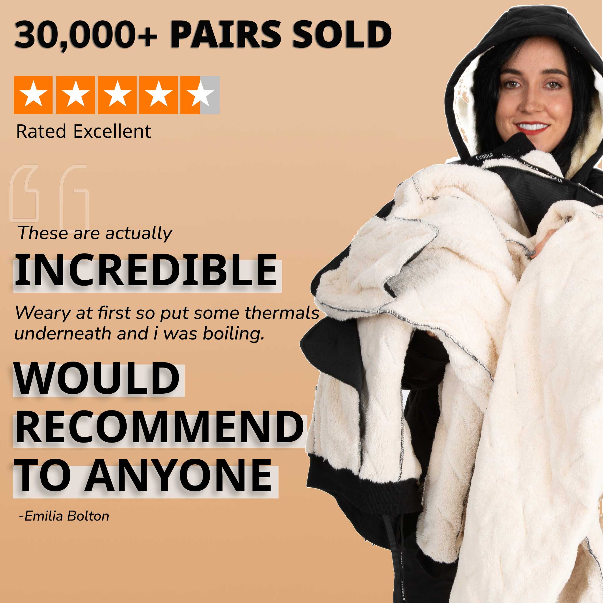 Cuddlr Shield – Pantalon imperméable doublé polaire