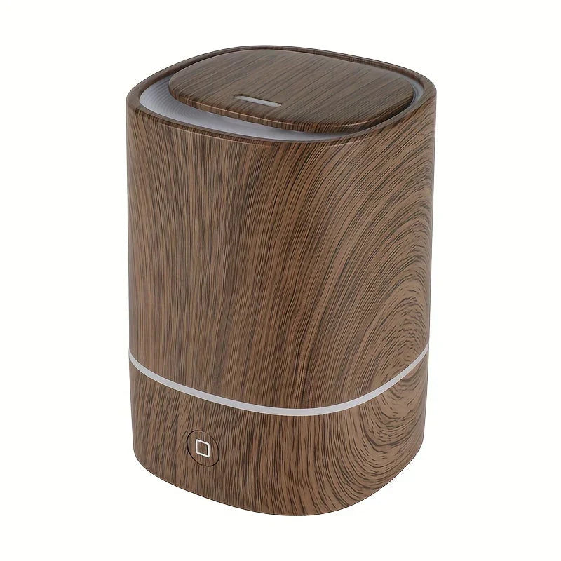 Humidificateur d'air à ultrasons aspect bois – Diffuseur d'arômes silencieux avec LED et arrêt automatique