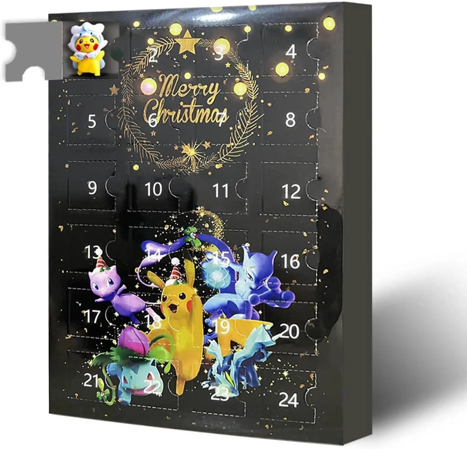 Calendrier de l'Avent Pokémon FestiveFinds - 24 figurines surprises