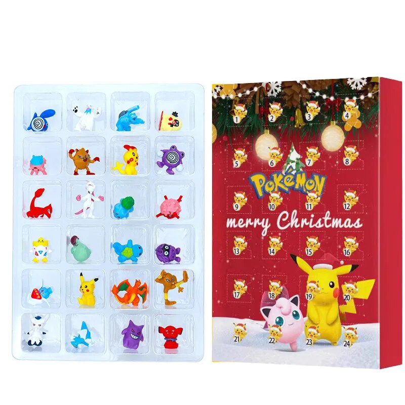 Calendrier de l'Avent Pokémon FestiveFinds - 24 figurines surprises