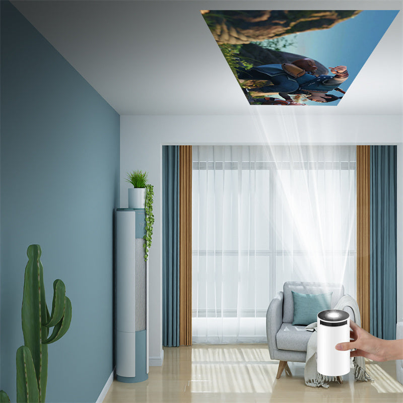 Projecteur HY300 affichant un film en 4K