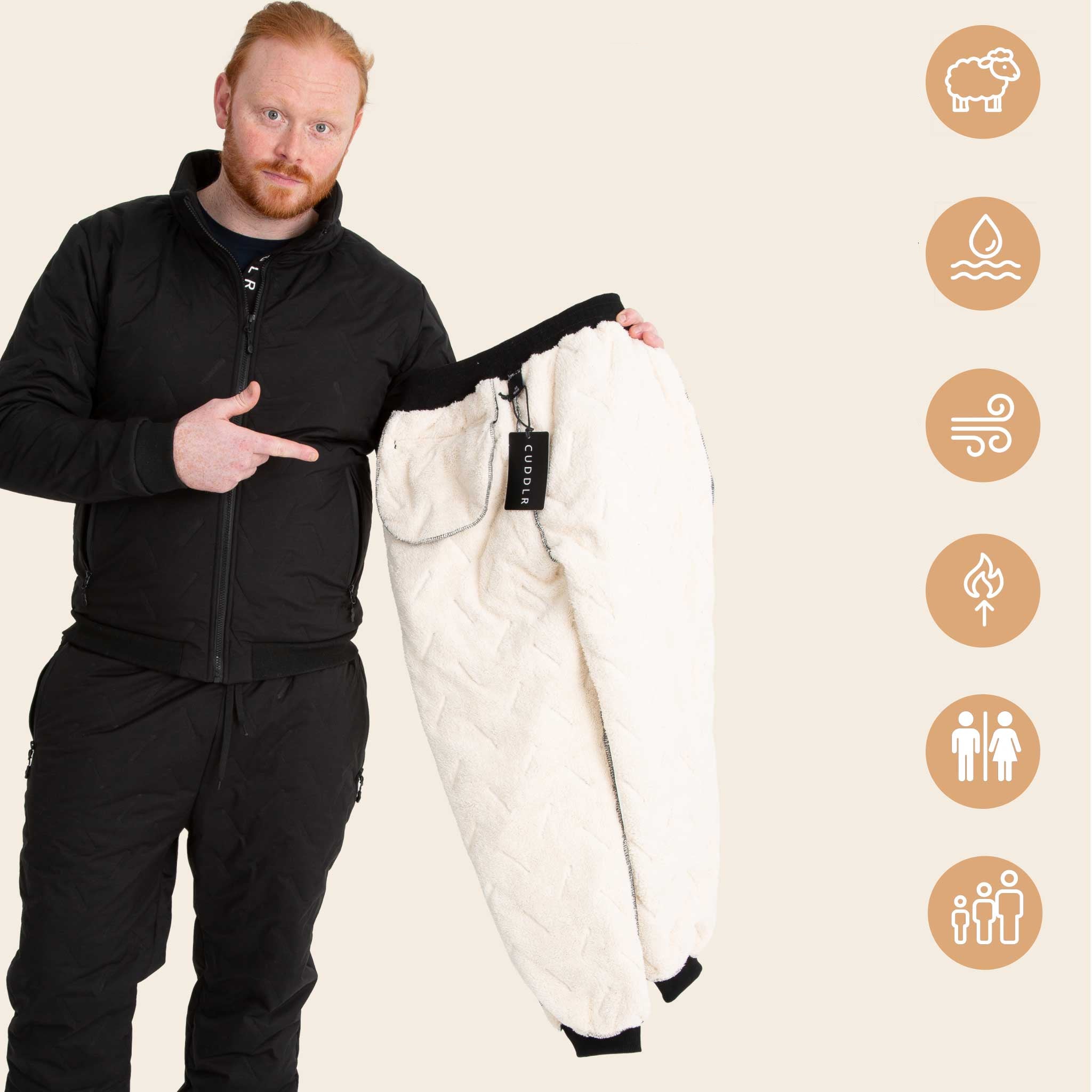 Cuddlr Shield – Pantalon imperméable doublé polaire