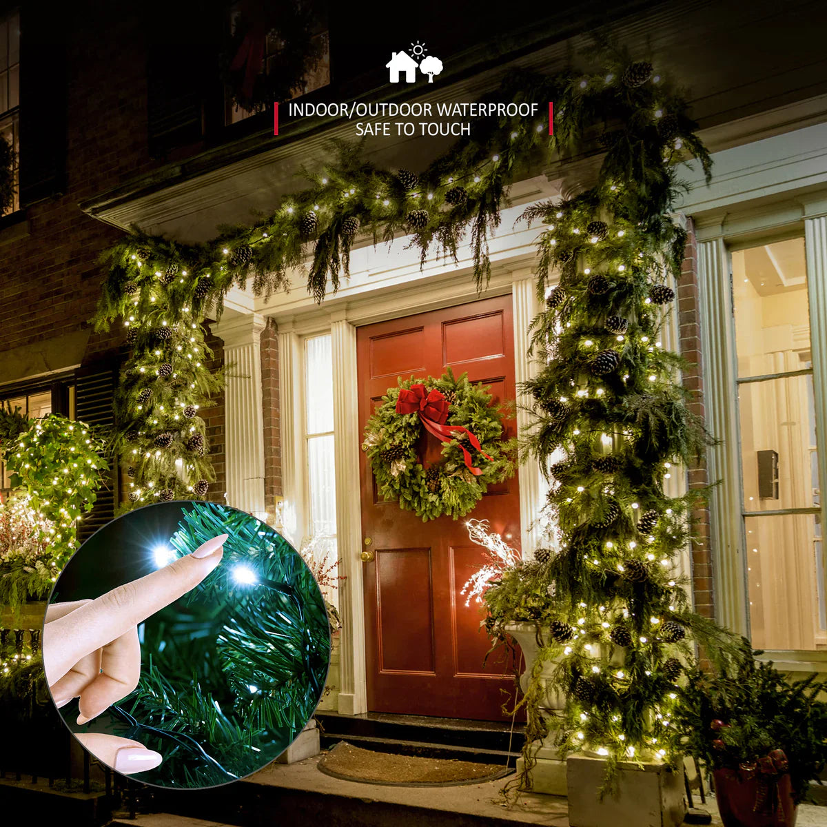 Guirlande LED de Noël Narsago 5m – Pour Usage Intérieur/Extérieur