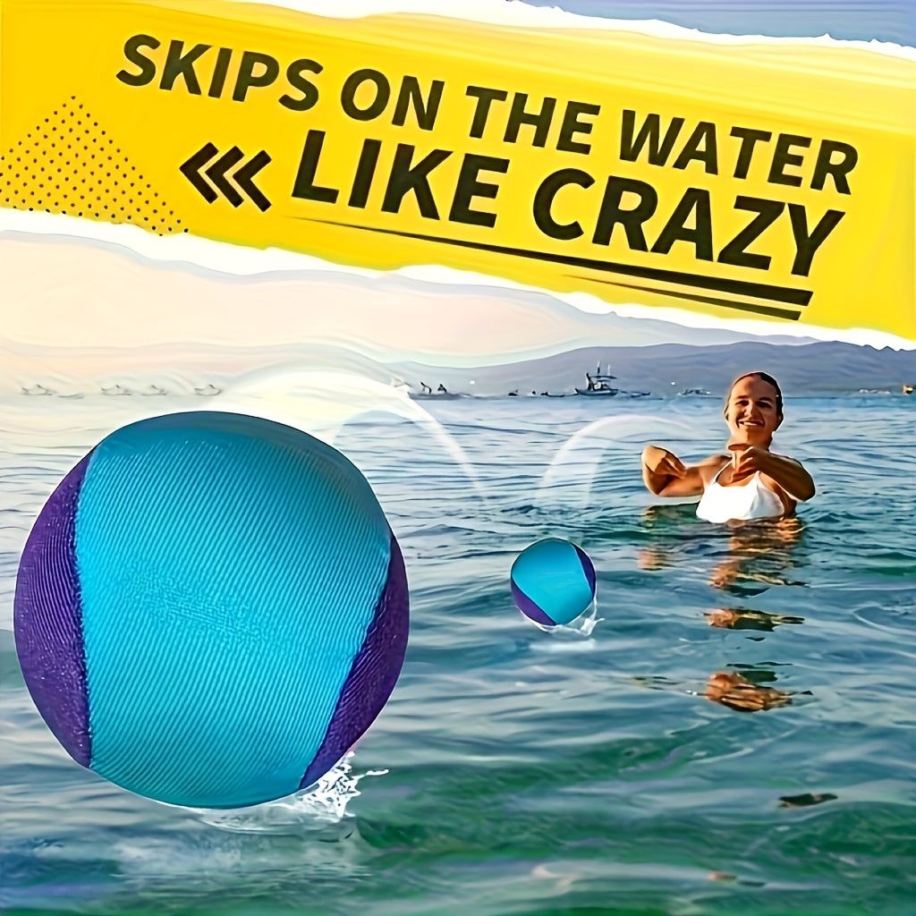 Balle ricocheuse aquatique pour piscine et plage avec design en silicone rebondissant
