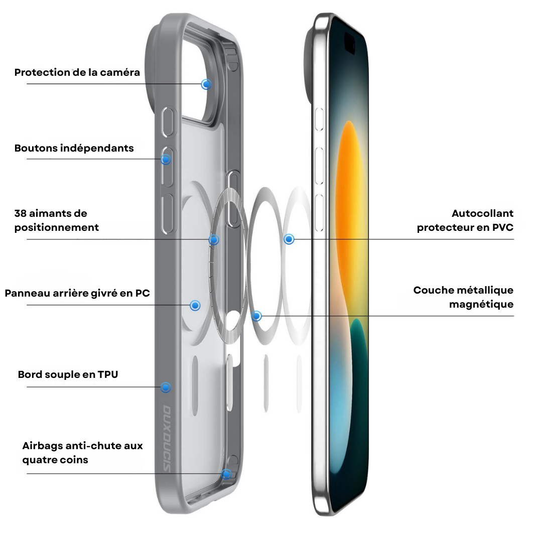 Coque Premium iPhone 17 MagSafe – Protection Fine & Robuste