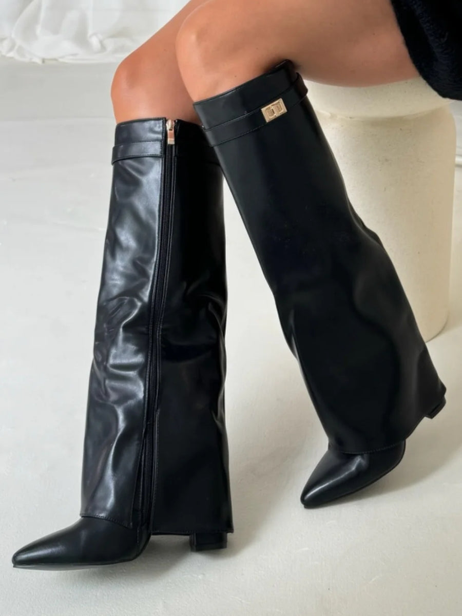 Cuissardes de luxe en daim pour femmes – Confort et classe