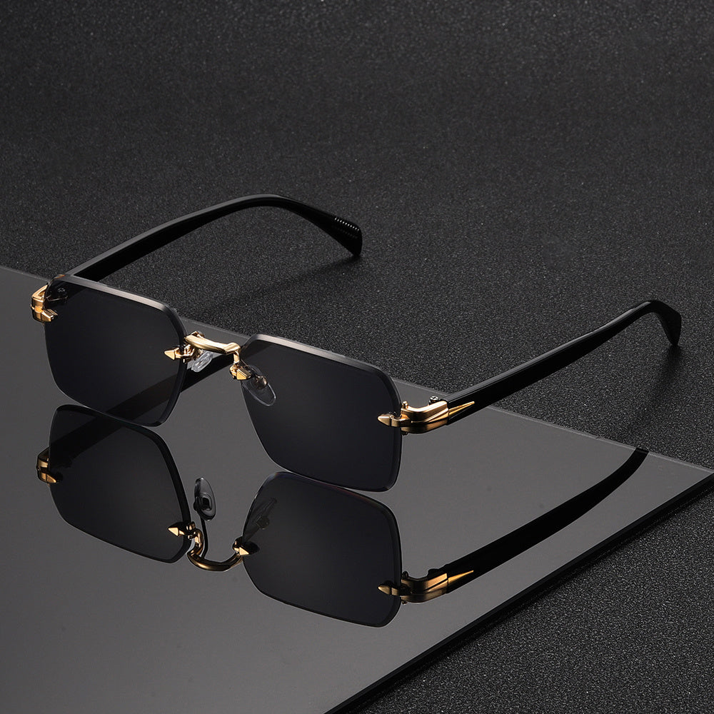 Lunettes Carrées Sans Monture pour Homme – Élégance et Confort Réunis