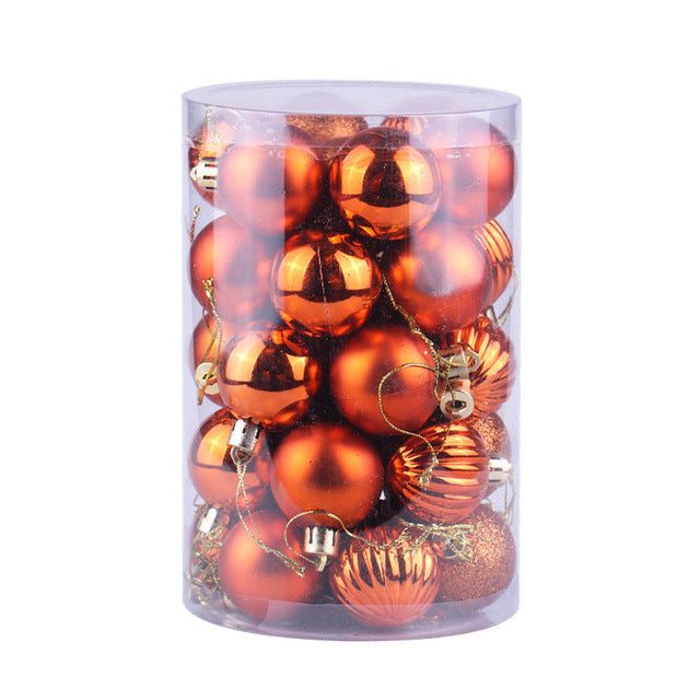 Ensemble de 34 boules de Noël 4 cm Décorations de Noël
