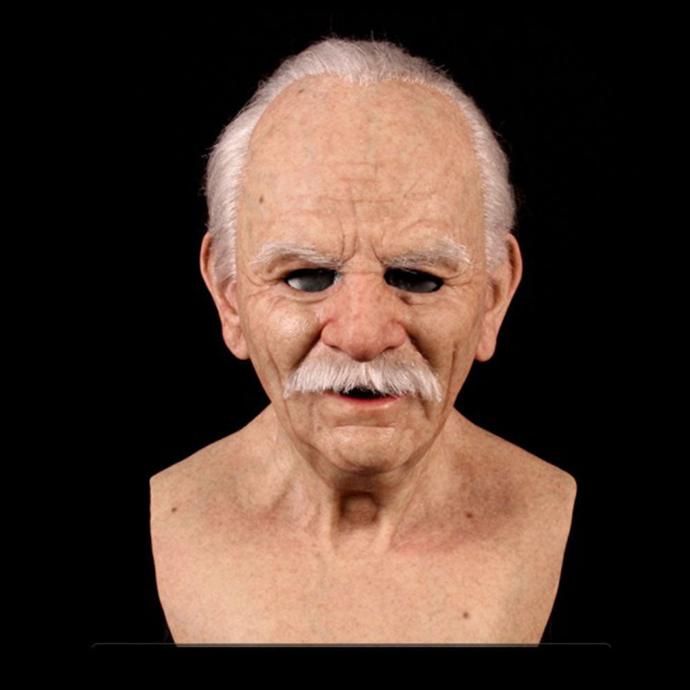 Masques pour personnes âgées en silicone ultra-réalistes – Parfaits pour Halloween, les fêtes costumées et les représentations théâtrales