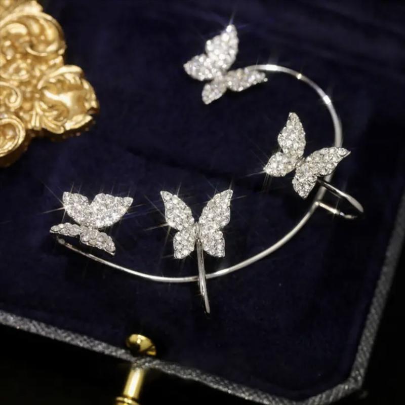 Boucles d'oreilles en zircon brillant