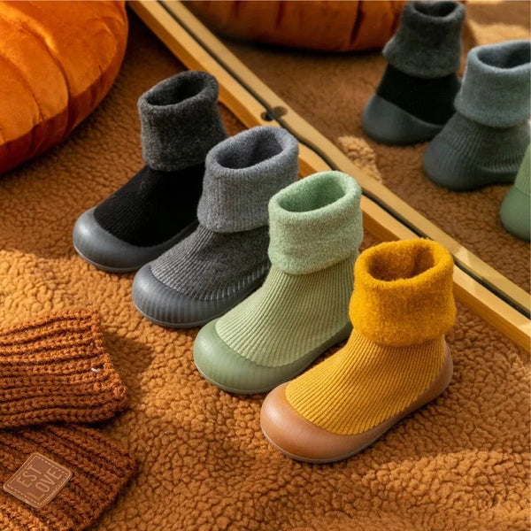 Chaleur et Sécurité – Chaussettes-Chaussures Antidérapantes pour Bébé